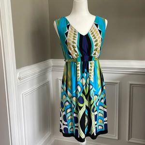 Fenn Wright Manson Women's Dress Green/Blue Size 8